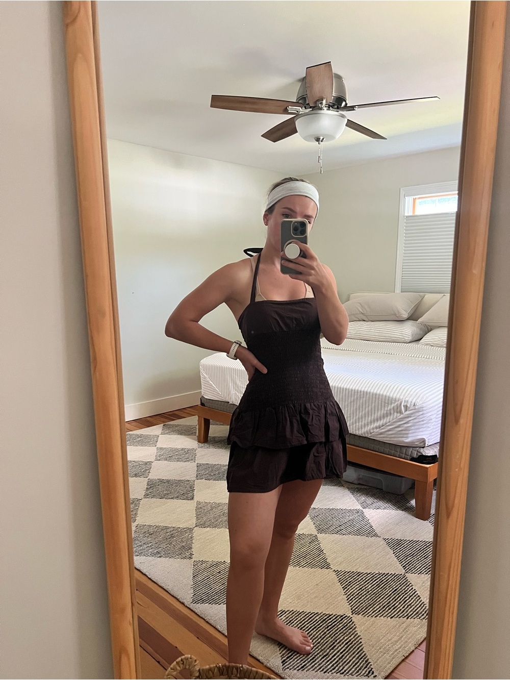 Motel Halter Ruffle Mini Dress - Picture 3 of 5